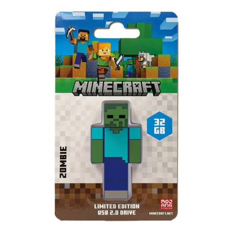 Verbatim Minecraft Zombie -  Collector's Edition USB Flash Drive - 32GB - Zombie - Retail
