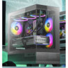 Antec CX500M ARGB Seamless  mATX, ITX, USB-C, Up to 6 Fans. 3 x ARGB included (2x Front Right, 1 x Rear). Gaming Case