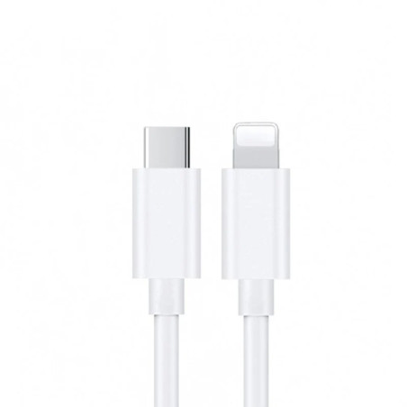 USP Lightning to USB-C Fast Charge Cable (1M) White - Support 2.4A, Premium Quality,480Mbps Transfer, Apple iPhone, iPad, Mac