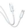 Pisen Mr White Lightning to USB-C PD Fast Charge Cable (2M) White - 3A, Support Data Sync, Durable, Easy to insert, Apple iPh