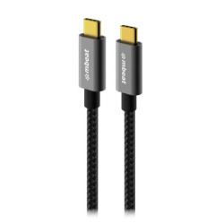 mbeat® Tough Link 1.8m USB 3.2 Gen2 USB-C Cable - Space Grey transfer at speeds up to 10Gbps Video Resolution: Maximum 4K/60