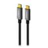 mbeat® Tough Link 1.8m USB 3.2 Gen2 USB-C Cable - Space Grey transfer at speeds up to 10Gbps Video Resolution: Maximum 4K/60