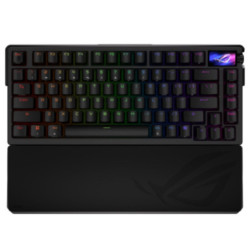ASUS ROG Azoth Extreme Snow SWITCH, ROG NX Mechanical, Full-Color OLED Touchscreen, 8000Hz with ROG Polling Rate Booster, Qui