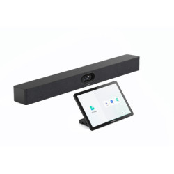 Yealink MeetingBar A40 Microsoft Teams and Zoom Rooms on Android, Small to Medium Room, CTP25 Touch Console with Sharing and 