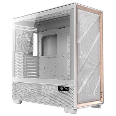 Antec FLUX PRO, E-ATX Premium Birch, Iunity Temperature Display. CPU and GPU LED Display, 6x High Performance Fans, ARGB PWN 