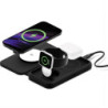 Cygnett MagTravel Qi2.0 2-in-1 Wireless Charger - Black (CY5138WIRDE), 1.2M USB-C Cable,15W, Compact and lightweight, 2 Years