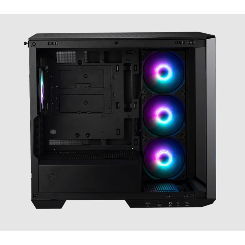 MSI MAG PANO M100R PZ Micro ATX Tower Case, 1x USB 3.2, M-ATX/ ITX, 1x LED, 1x 2.5', 1x 2.5'/3.5', Micro ATX Tower