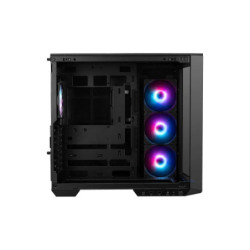 MSI MAG PANO 100R PZ BLACK Mid Tower, 2 x USB 5Gbps , 1x USB C 20Gbps, 1 x Audio-Out / Mic,, 3x 2.5', 2x 3.5'