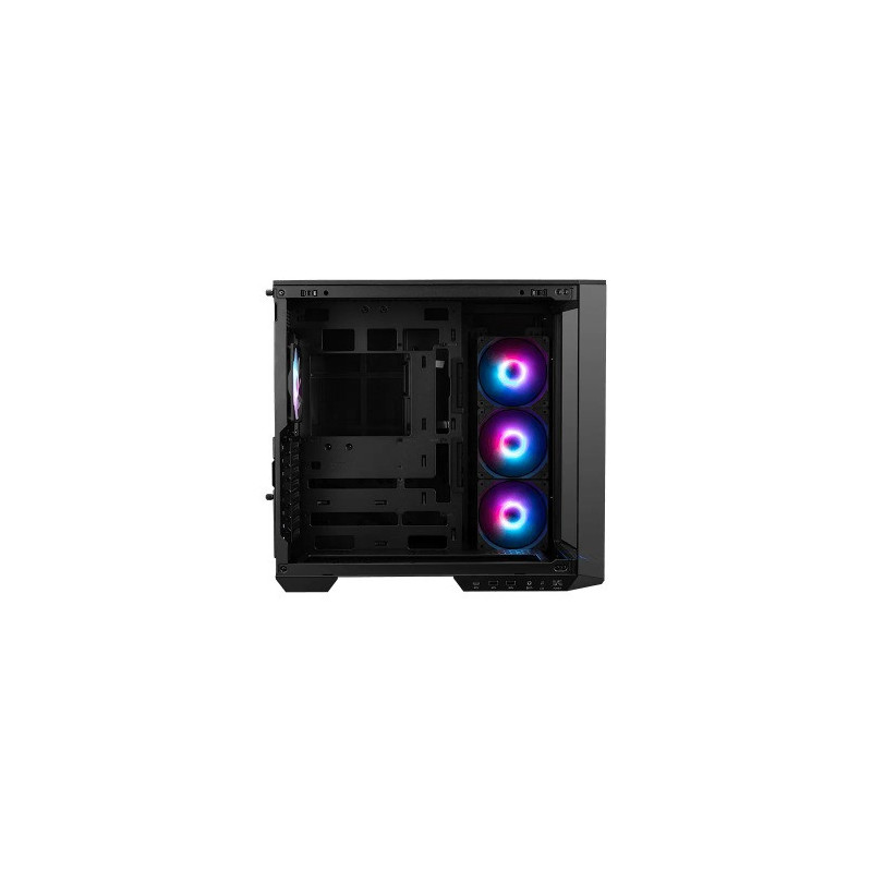 MSI MAG PANO 100R PZ BLACK Mid Tower, 2 x USB 5Gbps , 1x USB C 20Gbps, 1 x Audio-Out / Mic,, 3x 2.5', 2x 3.5'