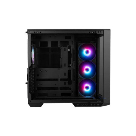 MSI MAG PANO 100R PZ BLACK Mid Tower, 2 x USB 5Gbps , 1x USB C 20Gbps, 1 x Audio-Out / Mic,, 3x 2.5', 2x 3.5'