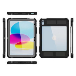 USP Apple iPad (11') (A16) (11th Gen) / iPad (10.9') (10th Gen) WaterProof Case Black-Support Smart Control Keyboard, 360° R