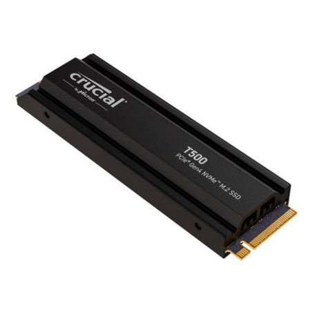 Crucial T500 4TB Gen4 NVMe SSD Heatsink - 7400/7000 MB/s R/W 2400TBW 1440K IOPs 1.5M hrs MTTF Acronis True Image Creative Clo