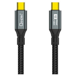 Oxhorn 2m USB-C to USB-C USB 3.2 Gen2 Braided 20Gbps 8K@60Hz 5A 20V 100W PD Fast Charging Video Cable for Laptop Phone Tablet