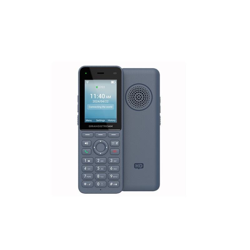 Grandstream WP826 Cordless Wi-Fi IP Phone with Integrated Dual-Band Wi-Fi, 12-Hour Talk Time, 3 SIP Accounts, 3 Lines, HD Voi
