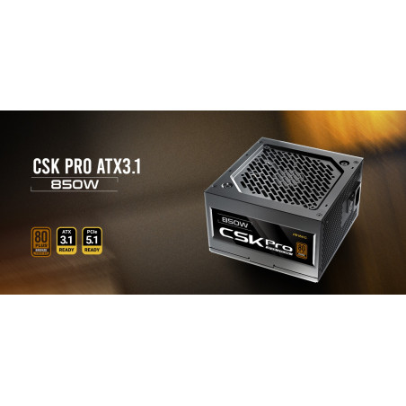 Antec CSK850 PRO Semi-Modular latest ATX 3.1, PCI-E 5.1 for 4080, 5080, 7900xt, 90x High Quality Japanese Capacitors, Perform