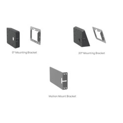 Yealink RoomPanel Mount Kits, Device Compatibility RoomPanel, 0° Mounting Bracket, 20° Mounting Bracket, Mullion Mount Brac