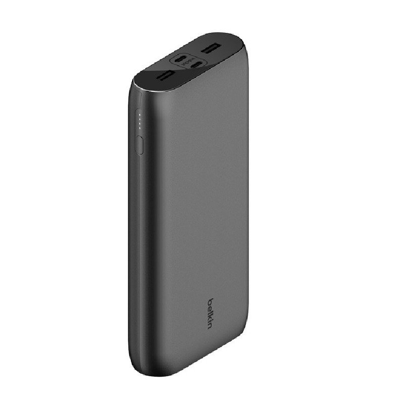 Belkin BoostCharge CCC-Certified 26k mAh Power Bank (4 Port )   USB-C to USB-C Cable (45CM) - Black (BPB016BTBK), 2x USB-A, 2