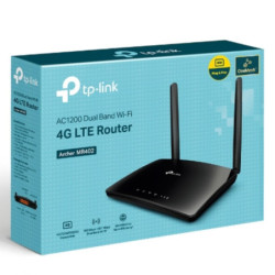 TP-Link Archer MR402 AC1200 Wireless Dual Band 4G LTE Router, 867 Mbps at 5 GHz   300 Mbps at 2.4 GHz, 4G Cat4 150/50 Mbps