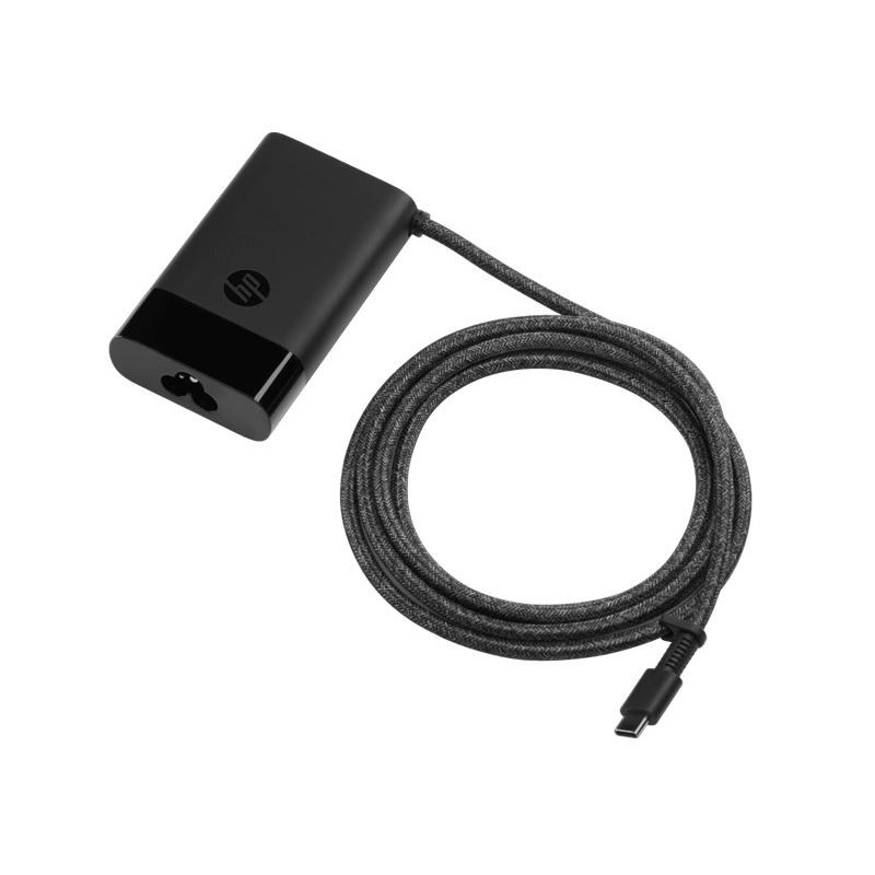 HP 65W USB-C Charger Laptop Travel AC Power Adapter for ProBook 440/450 EliteBook X360/630/640/650/830/840/860 Lightweight 21