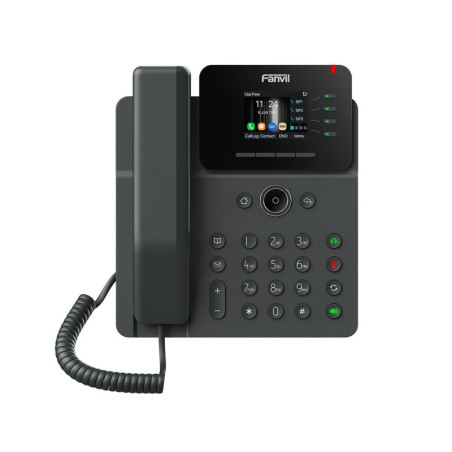 Fanvil V61W Prime Business Phone 2.4-inch color screen, HD audio, HAC, Wi-Fi. Bluetooth, PoE Support 6-way Audio conference, 