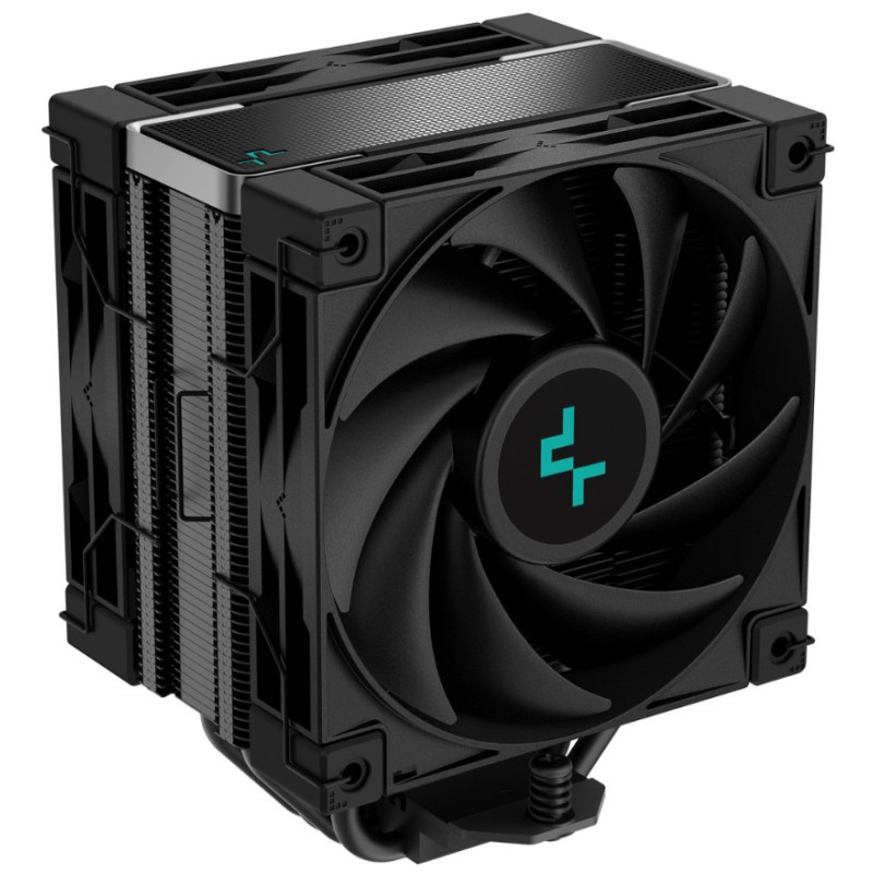 DeepCool AK400 Zero Dark Plus Performance CPU Cooler, 4 Heat Pipe Tower, High-Performance FDB Fan, 220W Heat Dissipation, Int