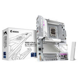 (LS) Gigabyte M/B B860 A ELITE WF7 ICE 1.0, Intel ® B860, 4 x DDR5 up to 256 GB, 2x HDMI, 3 x PCI Express x16, 3 x M.2, 4 x 