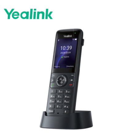 Yealink AX83H Handheld Wi-Fi IP Phone, Wi-Fi 6, Bluetooth, HD Audio, Smart Noise Cancellation, QuickCharge, Vibration, 3.5mm 