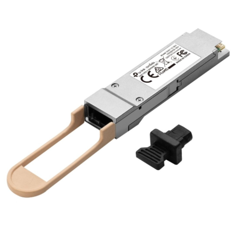 TP-Link SM9110-SR4 Omada 100GBASE-SR4 QSFP28 Transceiver, Dual Rate 103.125Gbps and 41.2Gbps, 850nm MMF (Multimode fiber), MT