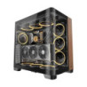 Antec C8 CURVE Wood E-ATX, ATX Seamelss View Front and Side, USB-C, 4mm Tempered Glass, 360mm liquid cooler top, bottom, side
