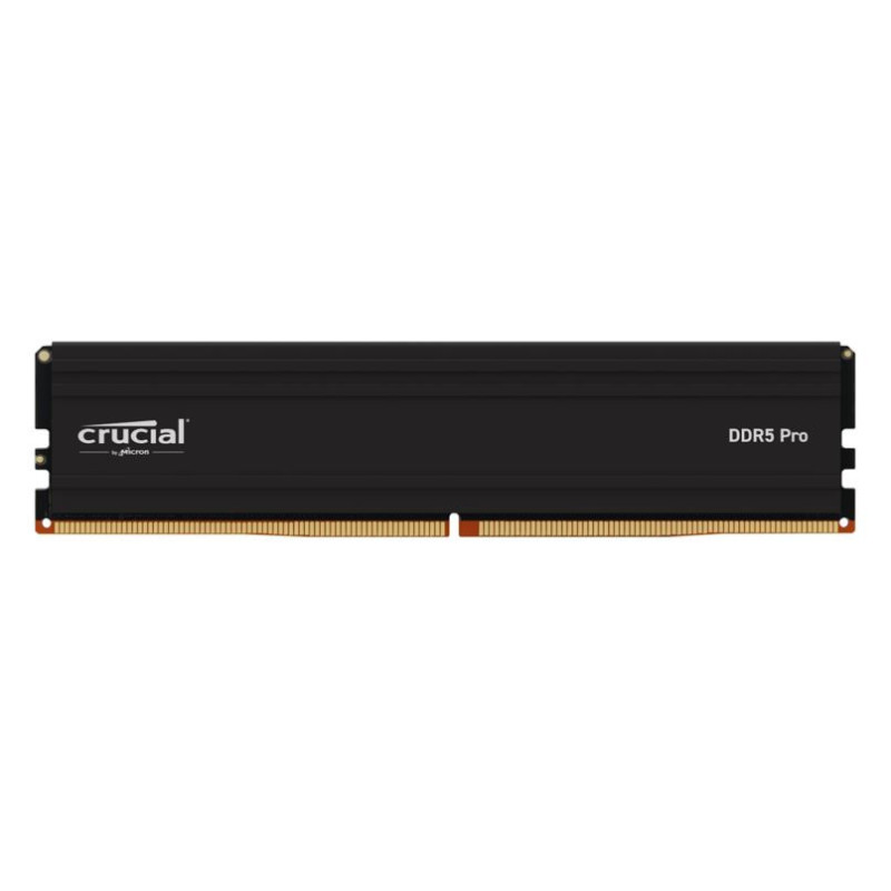 Crucial Pro 16GB (1x16GB) DDR5 UDIMM 6400MHz CL38 Black Heat Spreader Support Intel XMP AMD Ryzen Desktop PC Gaming Memory