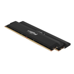 Crucial Pro 32GB (2x16GB) DDR5 UDIMM 6400MHz CL38 Black Heat Spreader Support Intel XMP AMD Ryzen Desktop PC Gaming Memory ~C