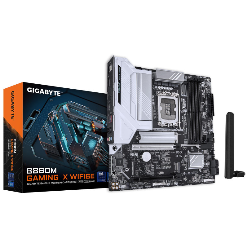 Gigabyte M/B B860M GAMING X WIFI6E 1.0, Intel ® B860, 4 x DDR5 up to 256 GB, 1x HDMI, 2 x PCI Express x16, 2 x M.2, 4 x SATA