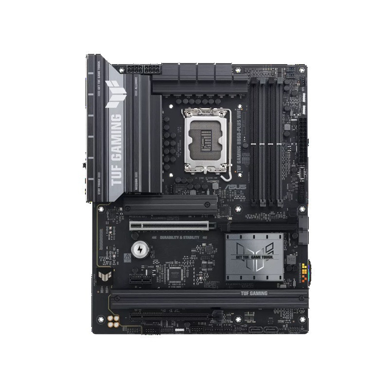 ASUS TUF GAMING B860-PLUS WIFI LGA1851 ATX Motherboard 256GB, DDR5, 1 x PCIe 5.0, 3 x M.2 slots, 4 x SATA, WiFi 7, 1 x HDMI, 