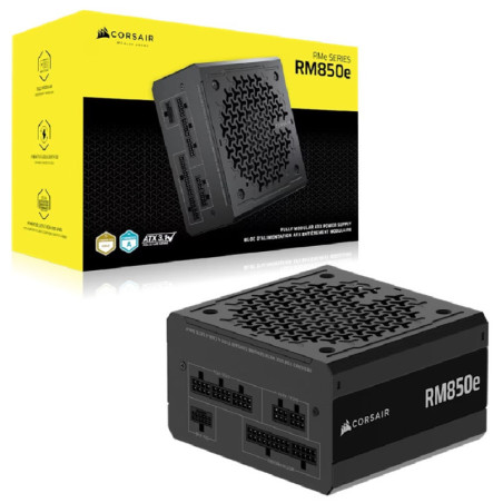 Corsair RMe Series RM850e Fully Modular Low-Noise ATX Power Supply (AU), Cybenetics Gold, ATX12V 3.1, 2x PATA, 2x EPS, 6x SAT