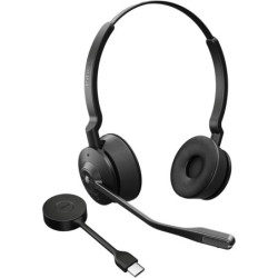 Jabra Engage 55 SE, Stereo, Link400c, UC DECT Headset, 150m Wireless Range, Noise Cancelling, Flexible, Portable, Durable, Li