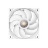 DeepCool FL12 White 120mm Unique ARGB Fans, Low Noise, 4-pin PWM, Fluid Dynamic Bearing, Addressable RGB LED