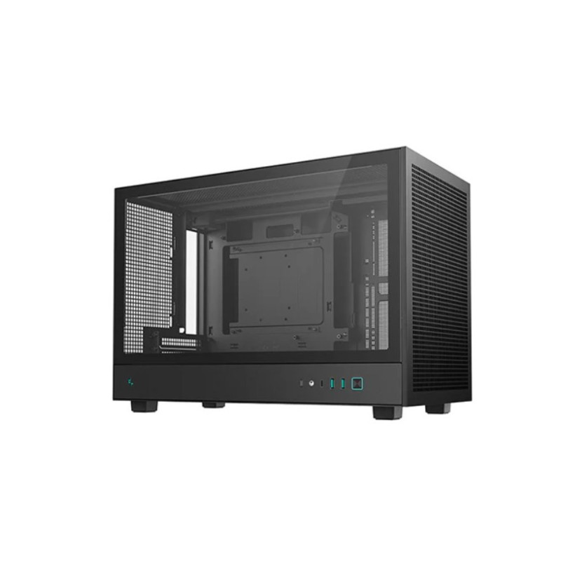 DeepCool CH260 M-ATX Case, Extremely Portable Size，Abundant Airflow Ventilation，Mesh and Glass panels，Up to 360mm Liqui