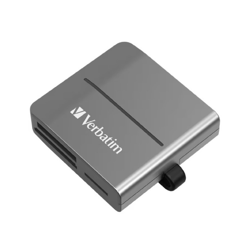 Verbatim USB 3.2 Gen 1 All- in-1 Card Reader  SD, SDHC, SDXC, microSD, microSDHC, microSDXC, CF-1, Memory Stick, MS-Pro Duo, 
