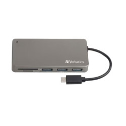 Verbatim USB-C 3.2 Gen 1 Type C Hub / SD, SDHC, SDXC, microSD, microSDHC, and microSDXC Card Reader