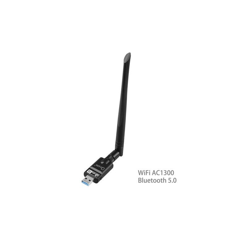 Oxhorn USB Wireless   Bluetooth Combo Adapter Dual Band AC1300, Bluetooth 5.0 Supports Windows 11/10/8/7, Mac Black
