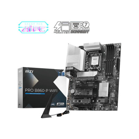 MSI PRO B860-P WIFI, INTEL B860, 4x DDR5 256GB, 1x HDMI, 4x PCI-E x16, 3x M.2, 4x SATA, 8x USB 2.0, Intel® Wi-Fi 7
