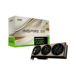 MSI nVidia GeForce RTX™ 5080 16G INSPIRE 3X OC, Boost: 2640 MHz, CUDA 10752 Units, 16GB GDDR7, HDMI™ x 1