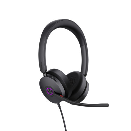 Yealink UH48 Teams USB Wired Headset Hybrid Active Noise Cancellation, Four-Microphone Noise-canceling Technology,  Swift Plu