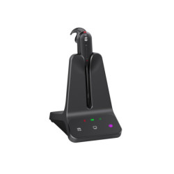 Yealink WH63 E2 Convertible DECT Wireless Teams Headset 8 hours talk time185m Wireless range Dual microphone Multi-device Con