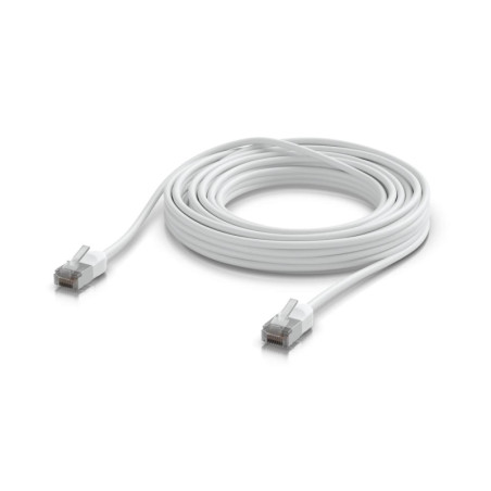 Ubiquiti UniFi Premium Patch Cable Outdoor, 8M, White,  Ultra-thin, Rugged, Shielded Patch, Designed &Optimized, For 10 GbE n