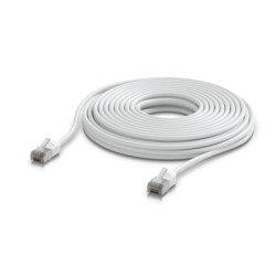 Ubiquiti UniFi Premium Patch Cable Outdoor, 12M, White, Ultra-thin, Rugged, Shielded Patch, Designed &Optimized, For 10 GbE n