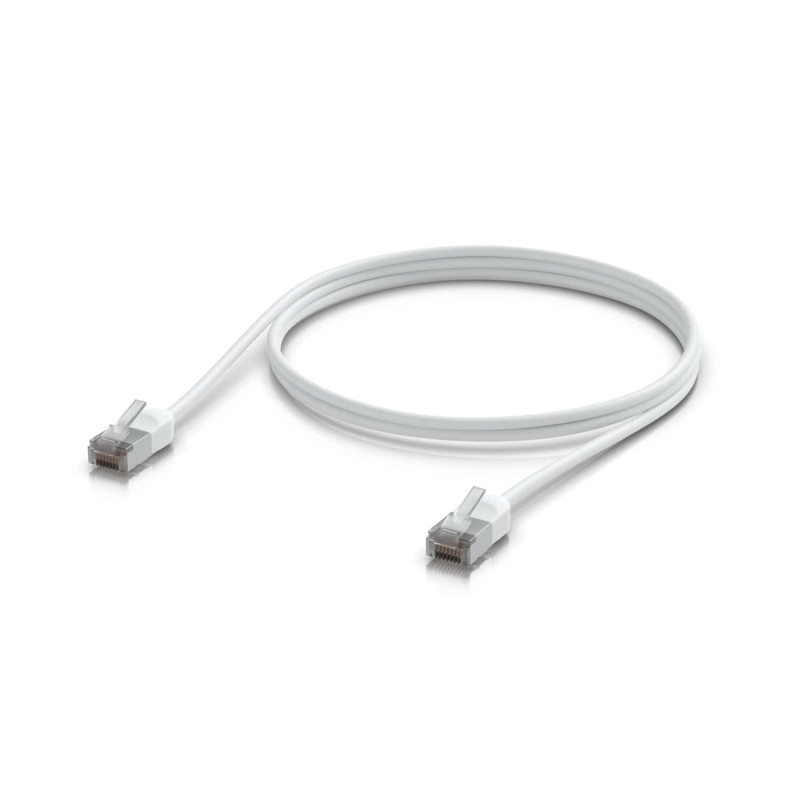 Ubiquiti UniFi Premium Patch Cable Outdoor, 1M, White, Ultra-thin, Rugged, Shielded Patch, Designed &Optimized, For 10 GbE ne