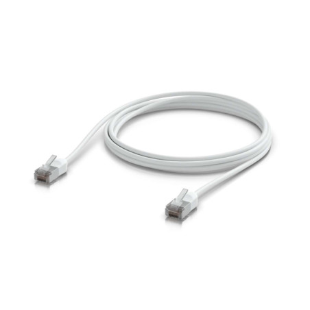 Ubiquiti UniFi Premium Patch Cable Outdoor, 3M, White, Ultra-thin, Rugged, Shielded Patch, Designed &Optimized, For 10 GbE ne