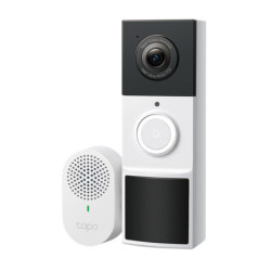 TP-Link TD21 Tapo Video Doorbell Camera, Ringtones, 230 days battery life, Head to Toe View (16:9), 160° Diagonal Field of V