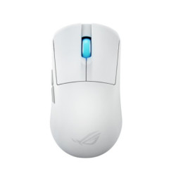 ASUS ROG Harpe Ace Mini White Ultralight 49-Gram Semi-Symmetrical Gaming Mouse, 42,000 dpi optical sensor,Tri-mode connectivi